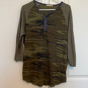 Alternative Apparel Camo Baseball Tee